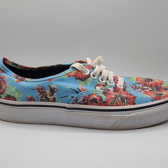 VANS AUTHENTIC STAR WARS YODA ALOHA FLORAL SKY BLUE OFF WHITE ERA Men 7/ Wm 8.5 - Picture 3 of 12